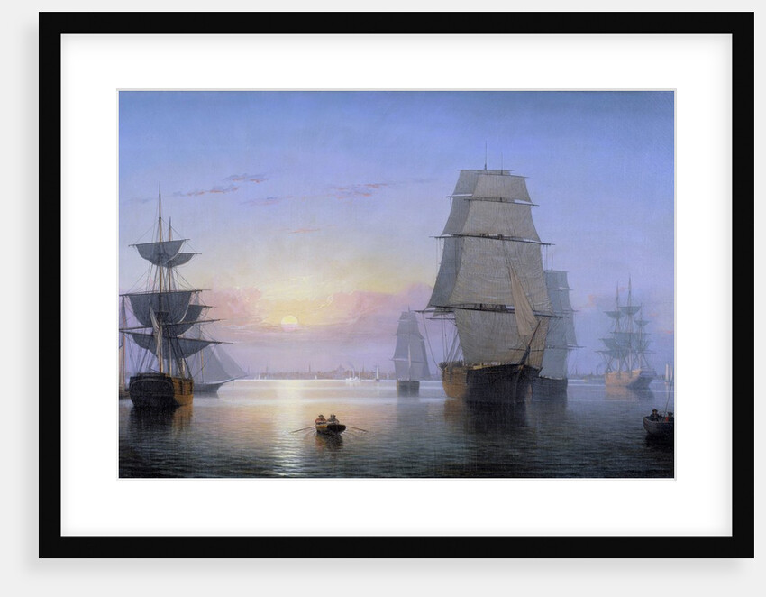 Boston Harbor at Sunset by Fitz Hugh Lane