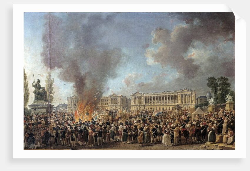 The Celebration of Unity on the Place de la Concorde by Pierre Antoine Demachy