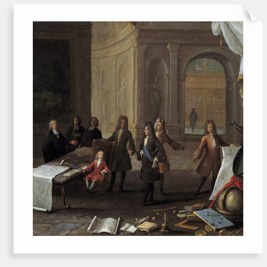 A Lesson being given to the Young Louis XV by Anonymous