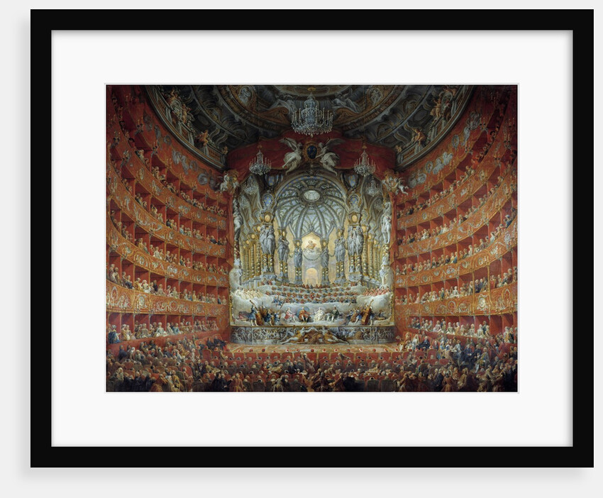 Concert at the Argentina theatre in Rome by Giovanni Paolo Pannini