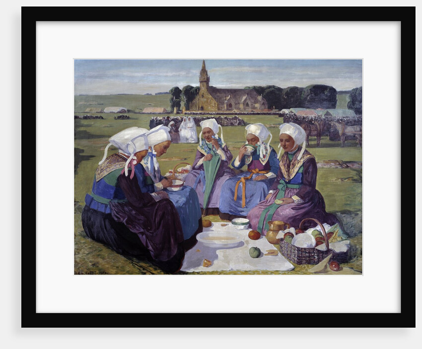 Women of Plougastel at the Pardon of Sainte-Anne-La-Palud by Charles Cottet