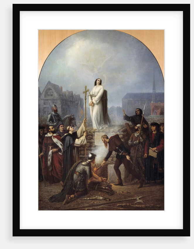 The martyrdom of Joan of Arc at the stake by Frederic Legrip