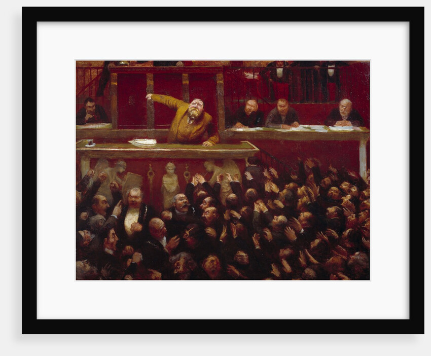 Jean Jaures speaking at the Tribune of the Chamber of Deputies by Jean Veber