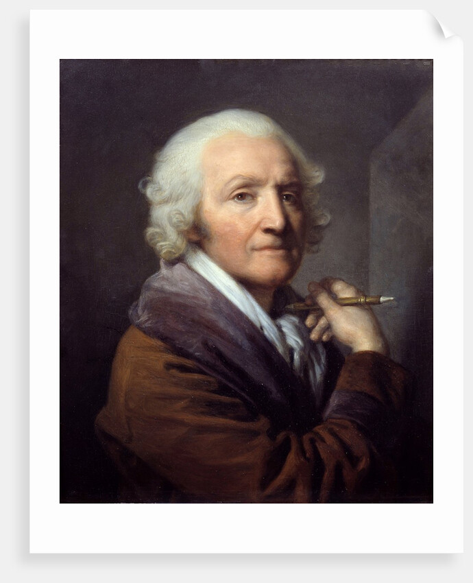 Self portrait as an old man by Jean-Baptiste Greuze