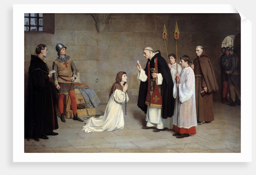 The last communion of Joan of Arc by Charles Henri Michel