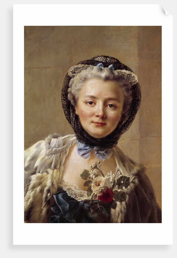Portrait of Madame Drouais by Francois Hubert Drouais