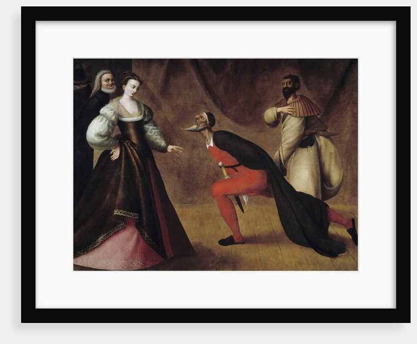 Scene from Italian comedy by Anonymous