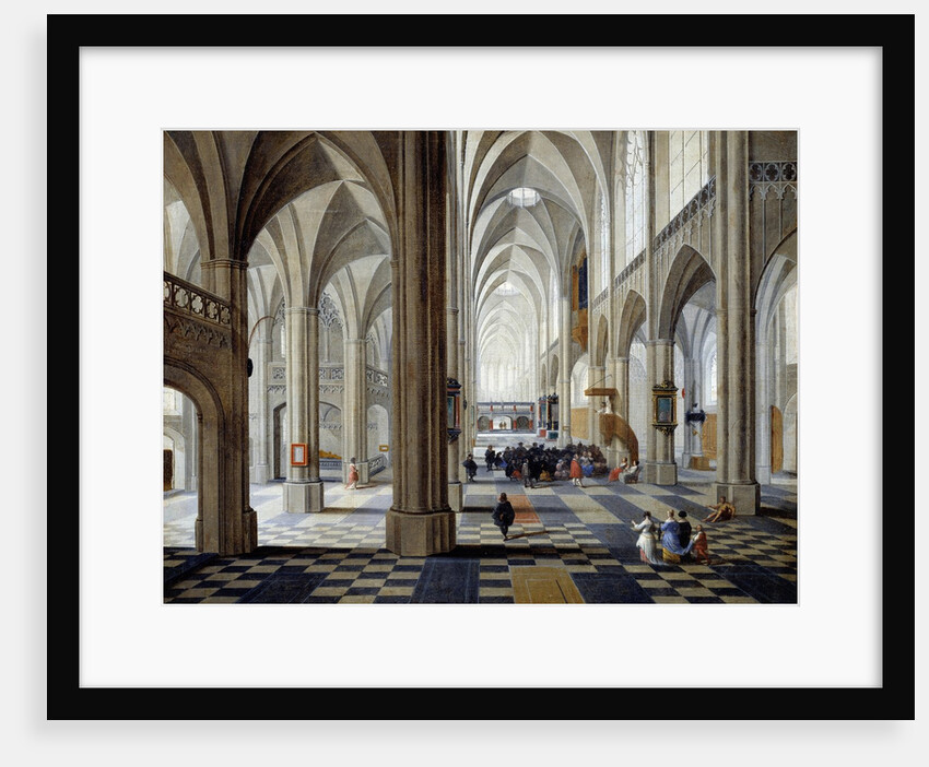 Interior of Antwerp cathedral by Peeter Neefs the Elder