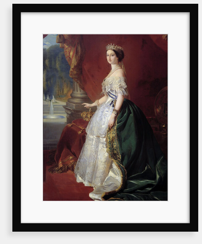 Portrait of Empress Eugenie in court dress by Anonymous