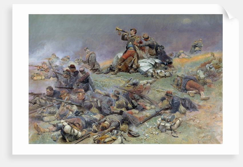 Death of Commandant Berbegier at the battle of Saint-Privat by Edouard Detaille