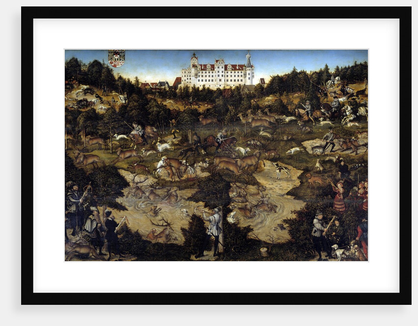 Hunt in honour of Charles Quint at the Hartenfels Castle near Torgau by Lucas Cranach the Elder