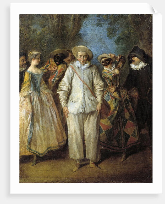 The Actors of the Commedia dell'Arte by Nicolas Lancret