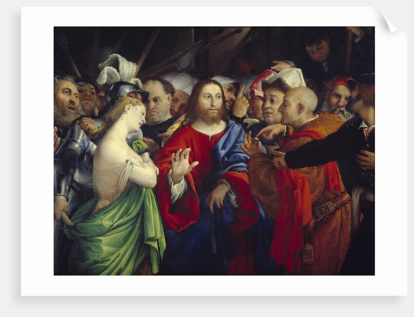 Christ and the Woman Taken in Adultery by Lorenzo Lotto