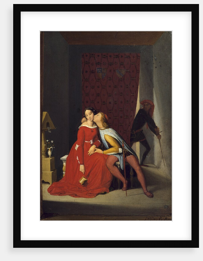 Francesca Da Rimini and Paolo Malatesta by Jean-Auguste-Dominique Ingres