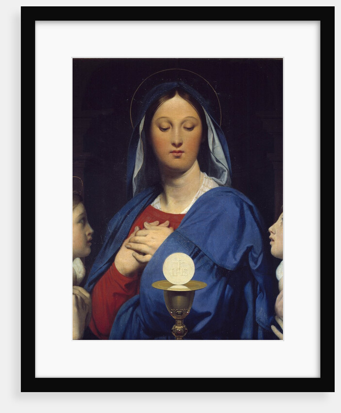 The Virgin adoring the host by Jean Auguste Dominique Ingres