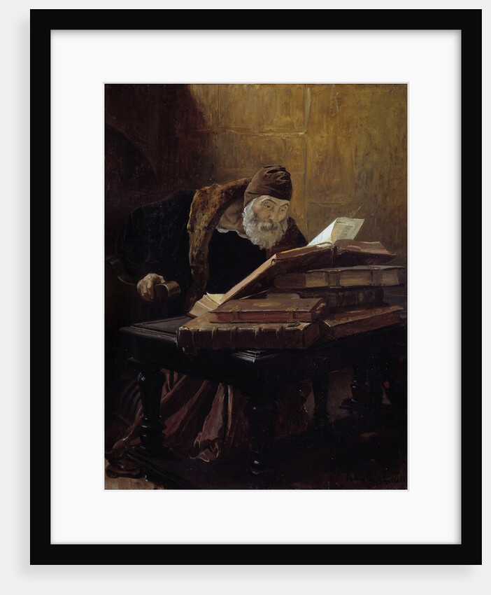 The old scientist by Jean Paul Laurens