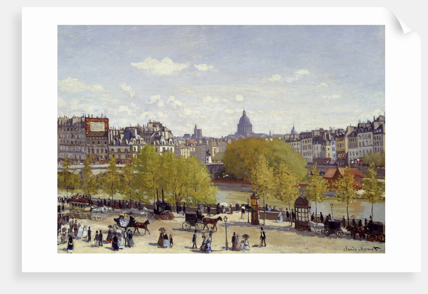The Quai du Louvre in Paris by Claude Monet
