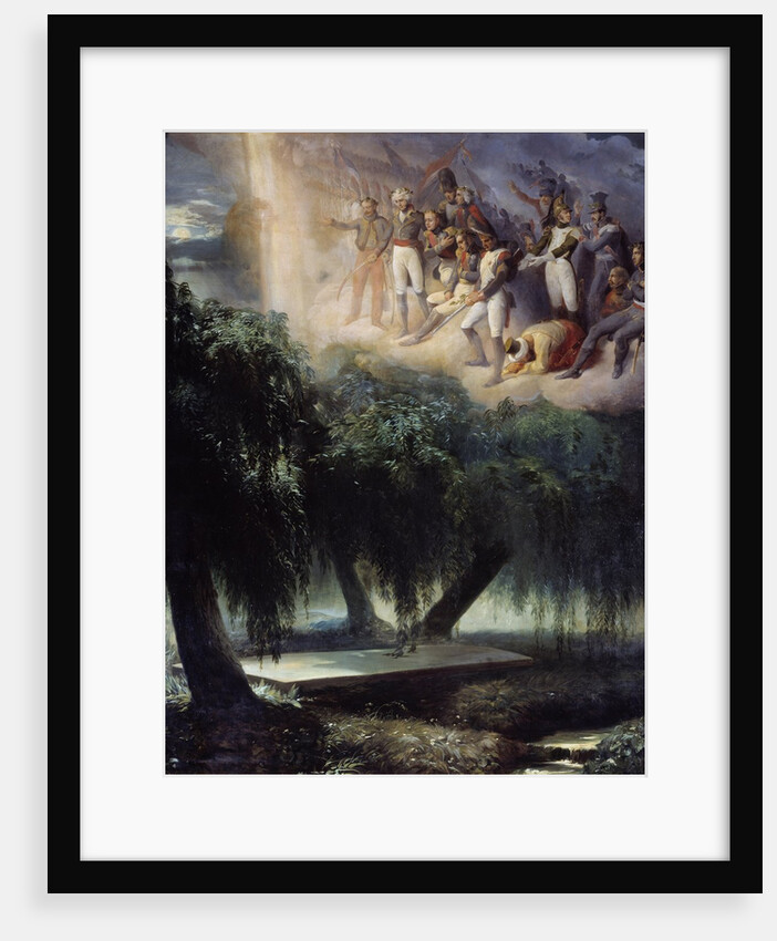 Allegory at the tomb on Saint Helena: Napoleon's army mourning his death by Jean Alaux