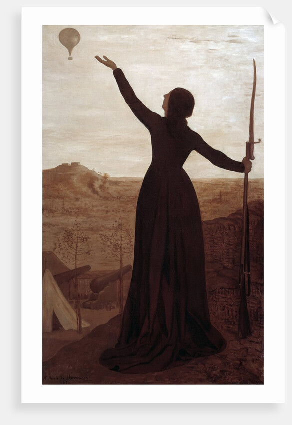 The Balloon by Pierre Puvis de Chavannes