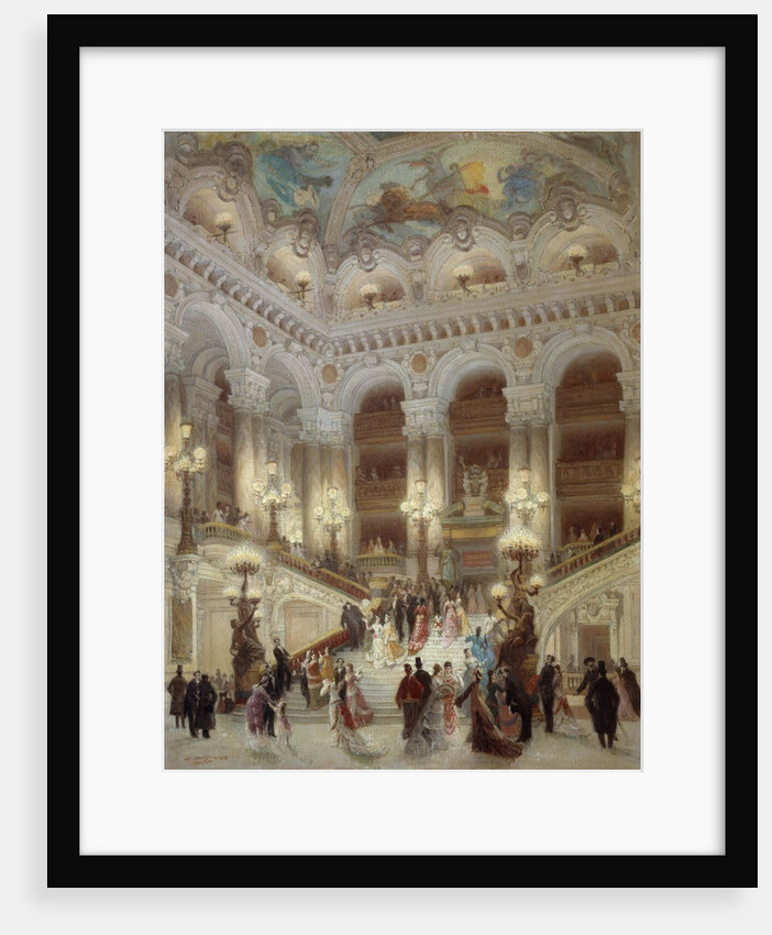 The staircase of the Opera Garnier by Louis Beroud