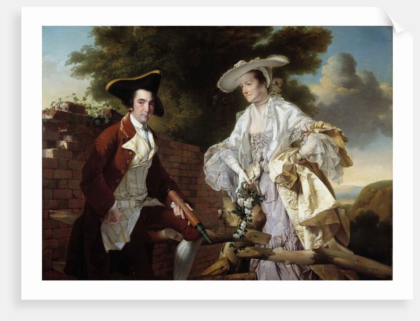 Portrait of Peter Perez Burdett and his wife Hannah by Joseph Wright of Derby