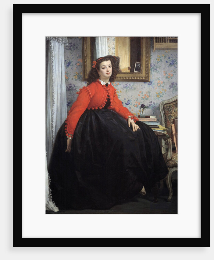 Portrait of Miss L.L. or Young woman in a red jacket by James Tissot