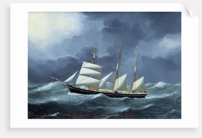 Three masted ship: the Themis by Eugene Grandin