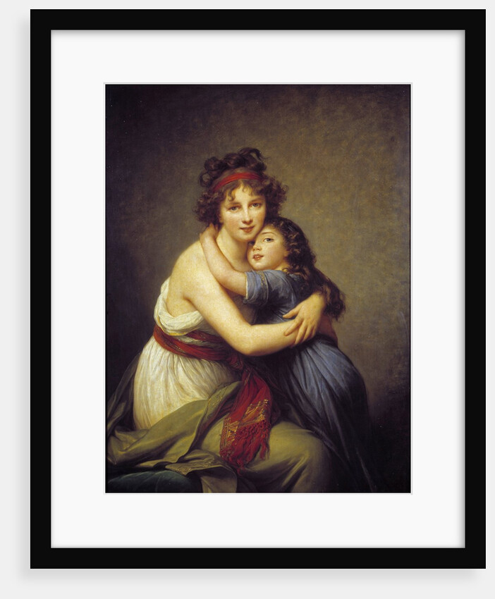 Portrait of Madame Vigee Lebrun and her daughter by by Elisabeth Vigee-Lebrun