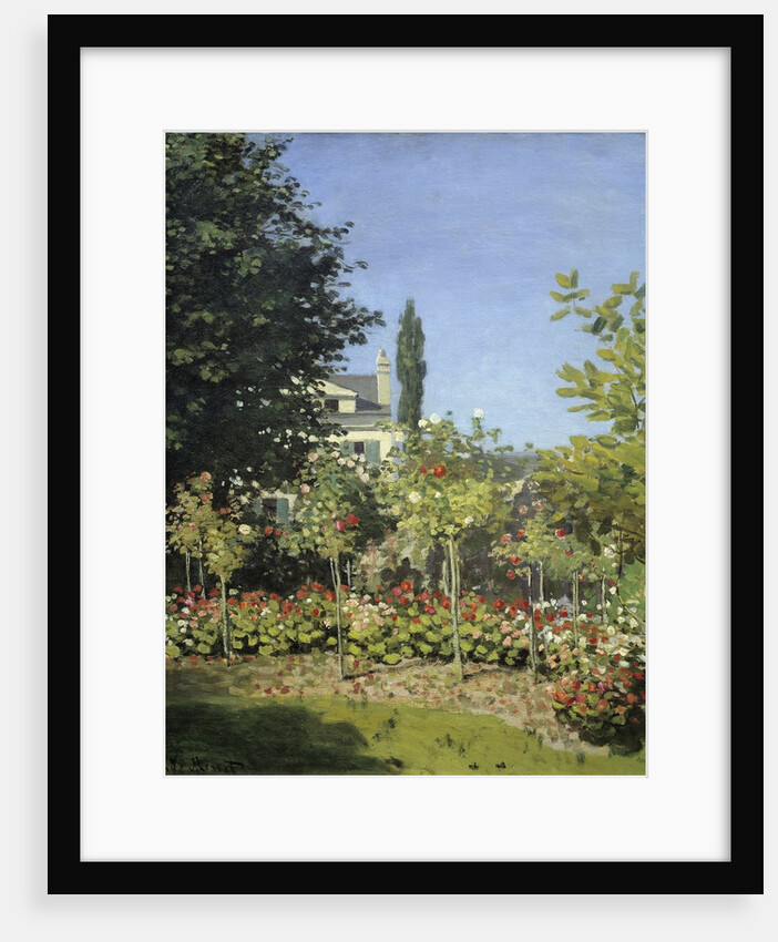 Flowering garden at Sainte Adresse by Claude Monet