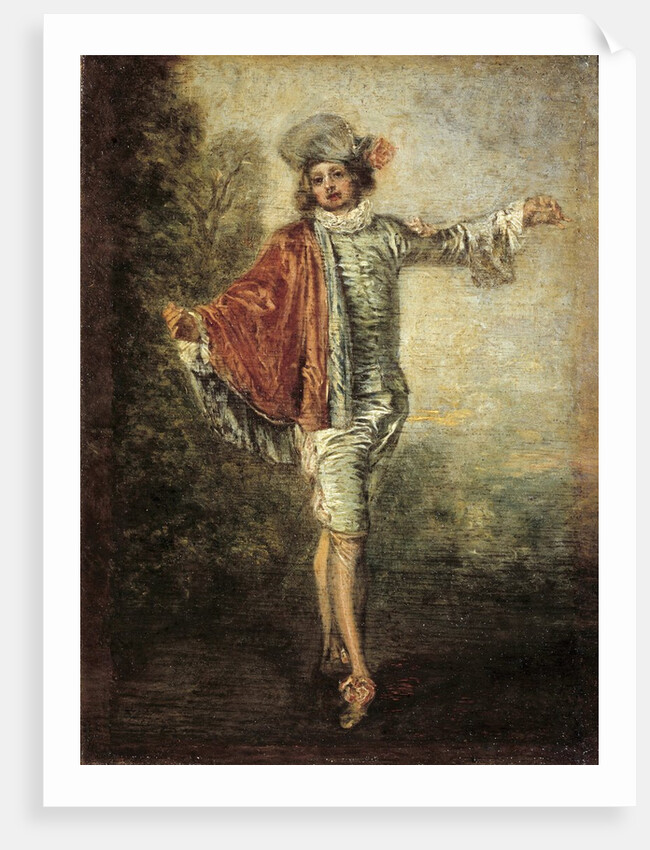 The Indifferent man by Jean Antoine Watteau