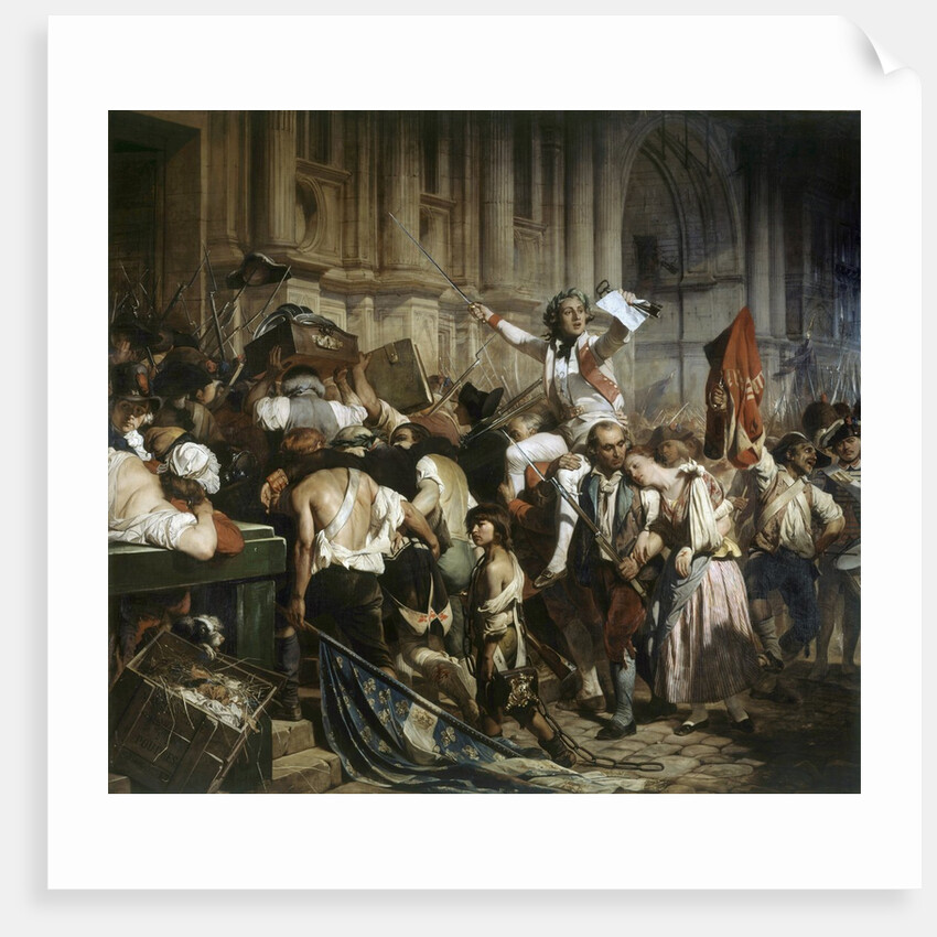 The Conquerors of the Bastille before the Hotel de Ville in 1789 by Anonymous