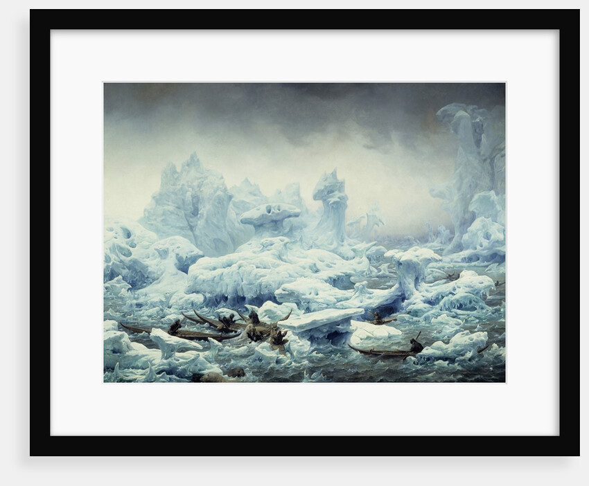 Fishing for Walrus in the Arctic Ocean by Francois-Auguste Biard