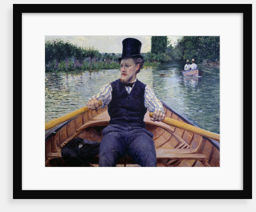 Rower in a Top Hat by Gustave Caillebotte
