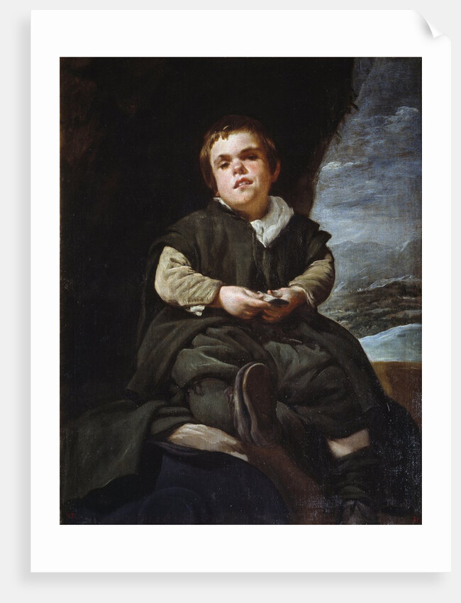 Portrait of the jester Francisco Lezcano called The Boy de Vallecas by Diego Velazquez