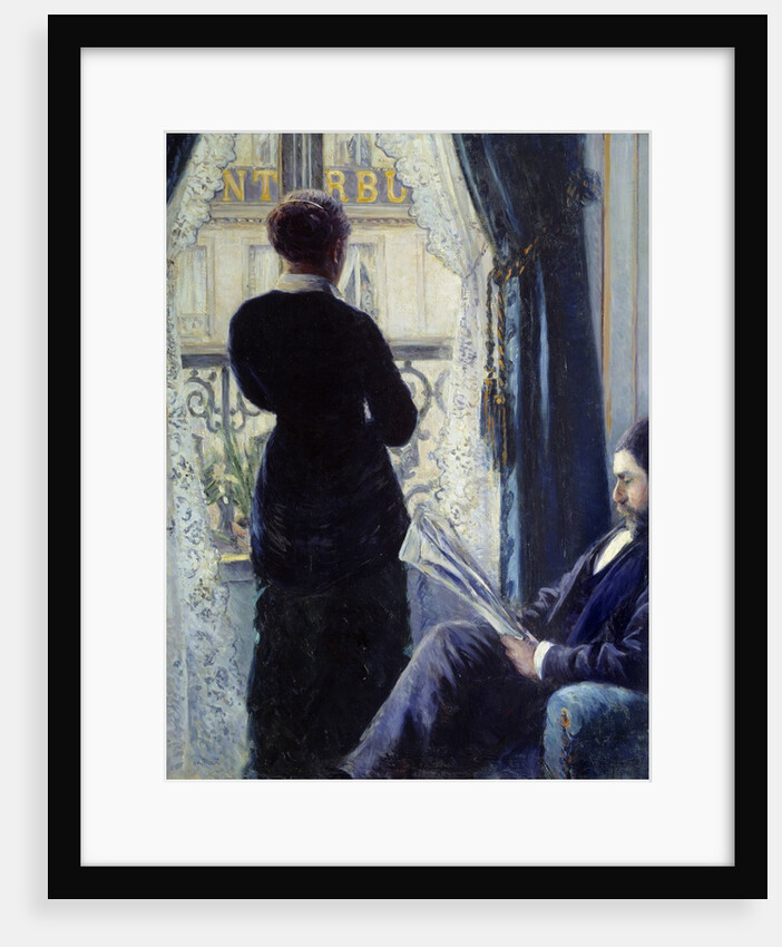 Interior called Woman at the window by Gustave Caillebotte