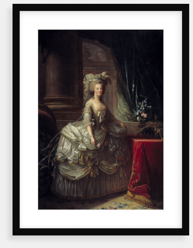 Portrait of Queen Marie Antoinette by Elisabeth Vigee-Lebrun