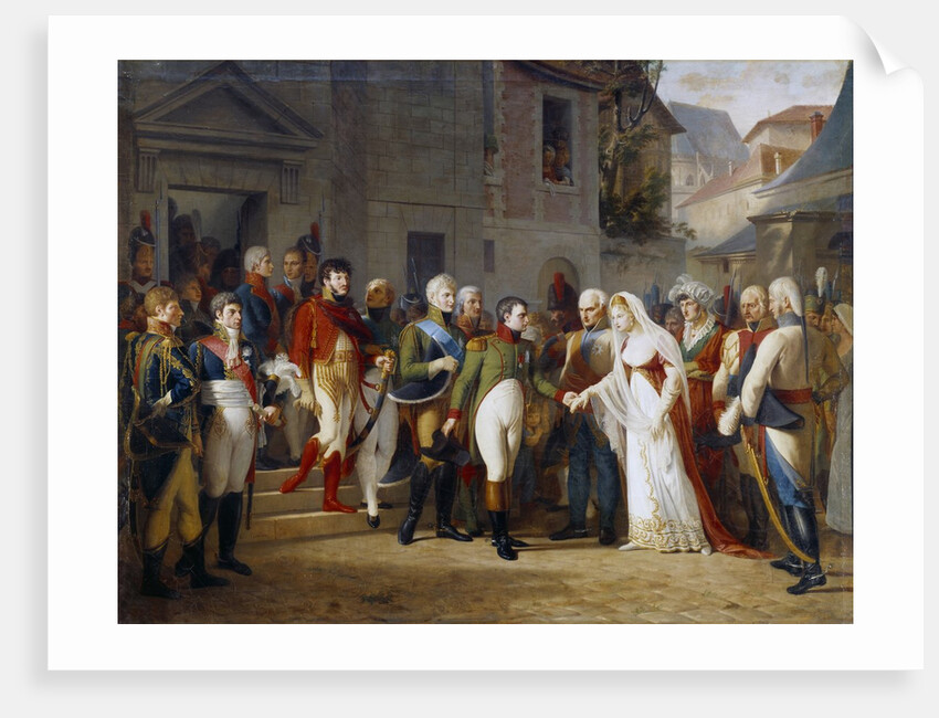 Napoleon I receiving the Queen Louise of Prussia in Tilsit by Jean Charles Tardieu