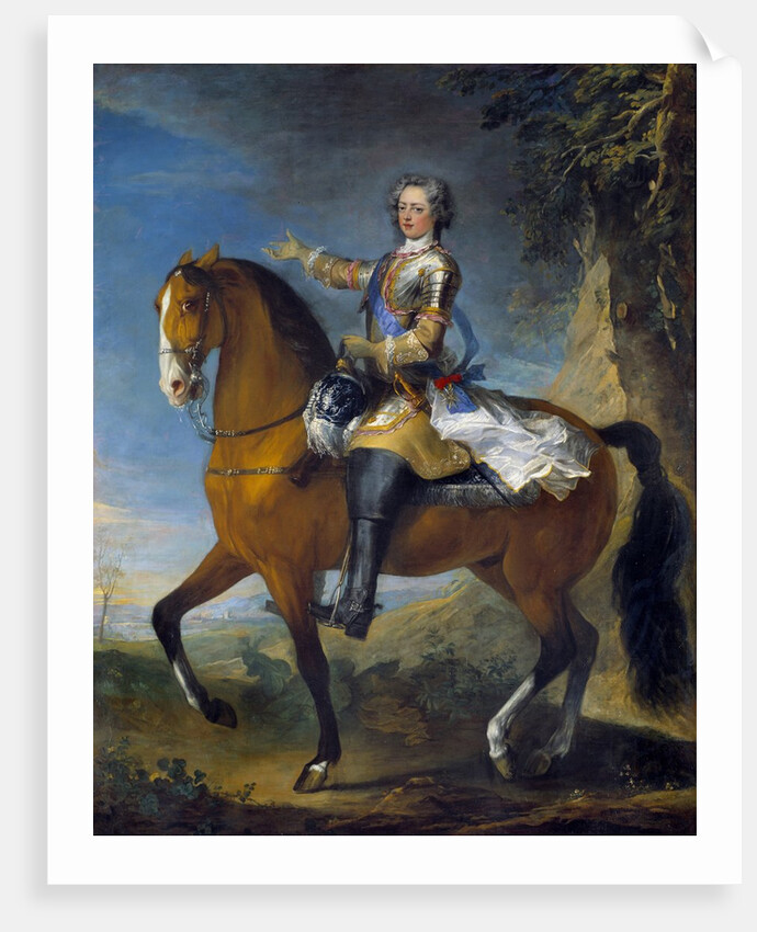 Portrait of Louis XV at the age of thirteen by Jean Baptiste van Loo and Charles Parrocel