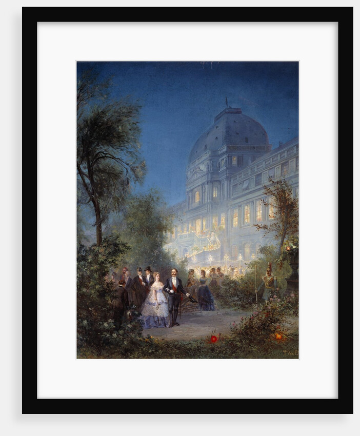 Evening Party at the Tuileries for the International Exposition by Pierre Tetar Van Elven