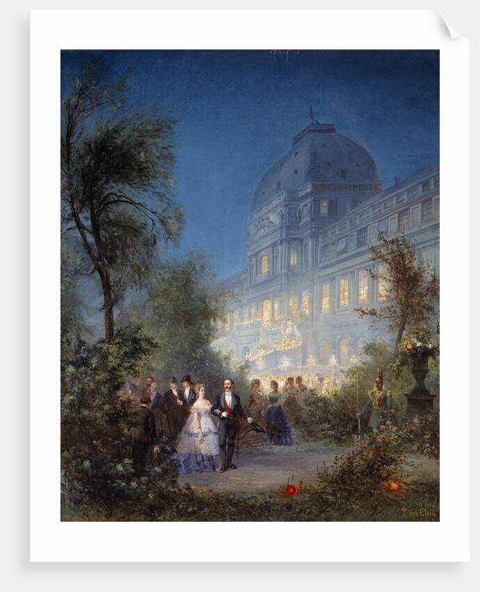 Evening Party at the Tuileries for the International Exposition by Pierre Tetar Van Elven