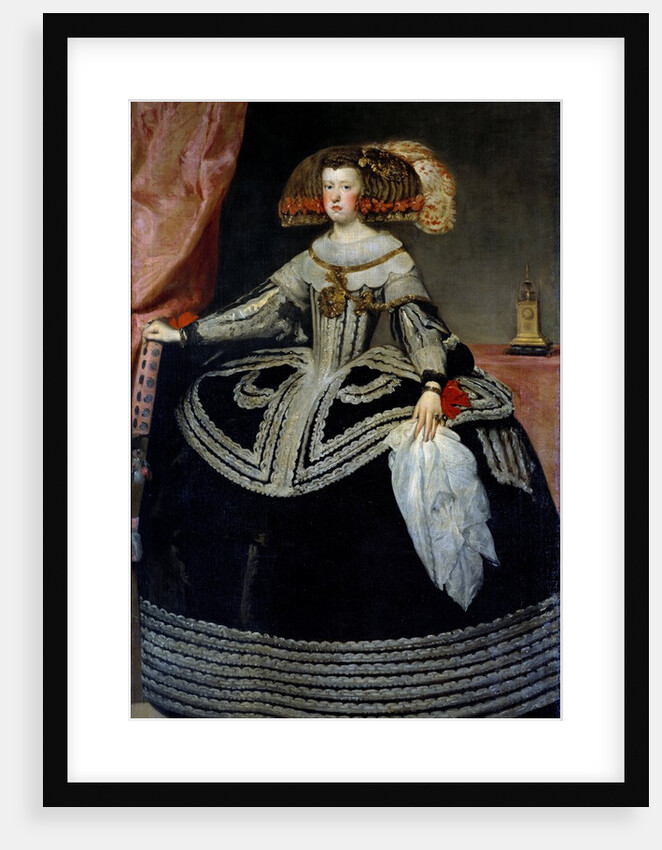 Portrait of Queen Mary-Anne of Austria by Diego Velazquez