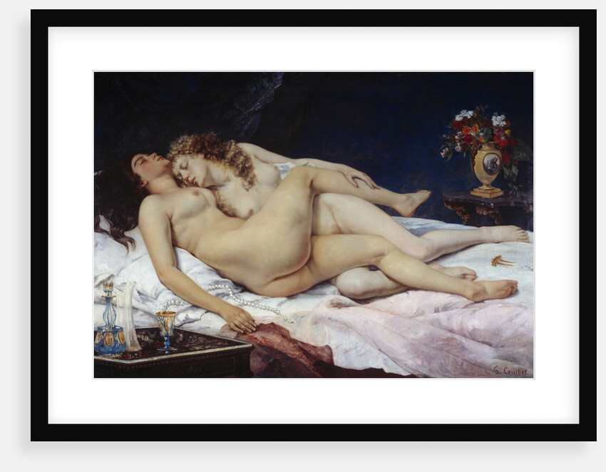 The Sleepers also known as the Sleep (Le Sommeil) by Gustave Courbet