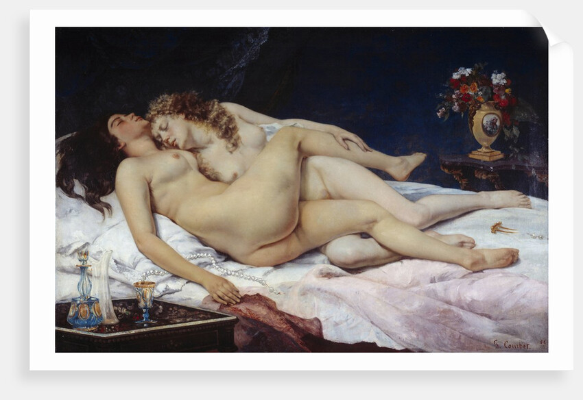 The Sleepers also known as the Sleep (Le Sommeil) by Gustave Courbet