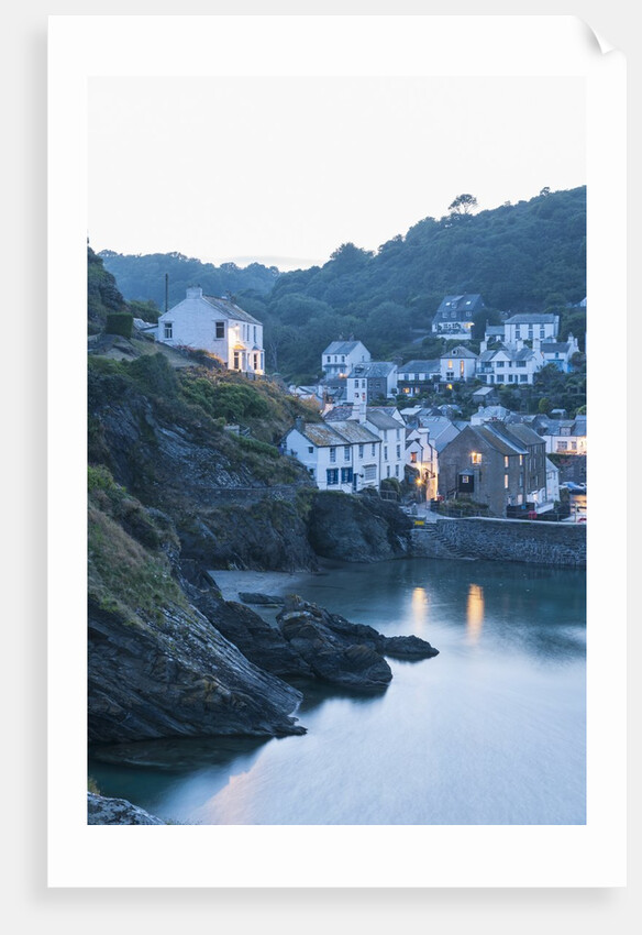 Polperro is a village with beautiful ancient houses along a canal by Anonymous