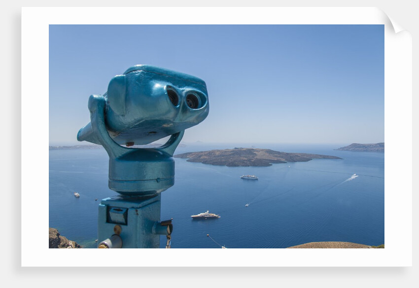 Fira, the main village on the island by Anonymous