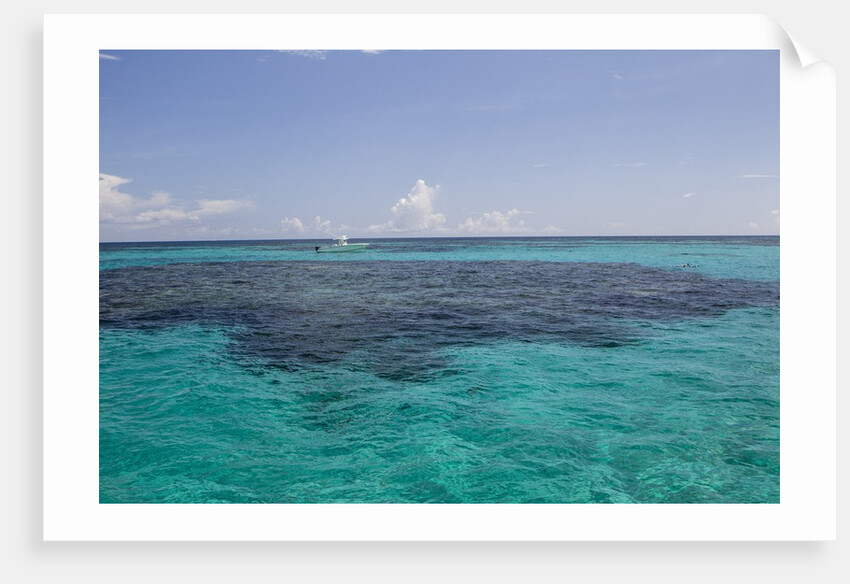 Solitary boat on a big ocean. by Anonymous