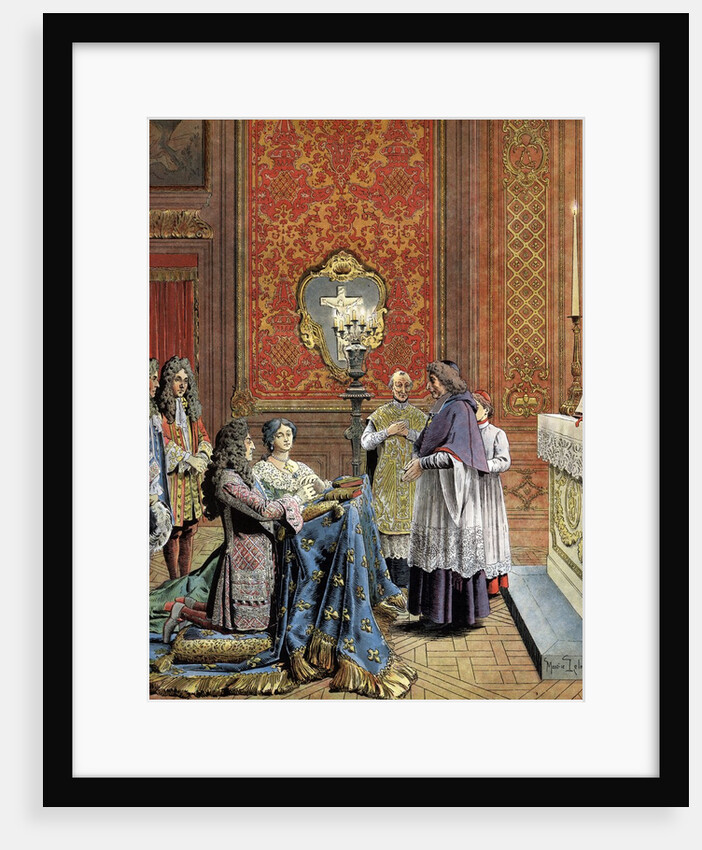 Secret wedding between french king Louis XIV and Mme de Maintenon by Anonymous