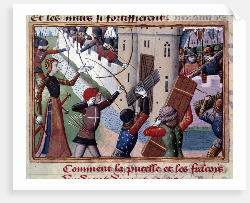 Joan of Arc leading the assault during the siege of Paris, 1429 by Anonymous