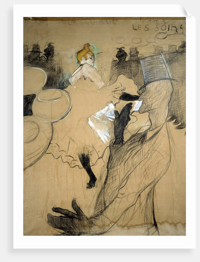 The Moulin Rouge, with La Goulue and Valentin le Desosse by Henri de Toulouse-Lautrec
