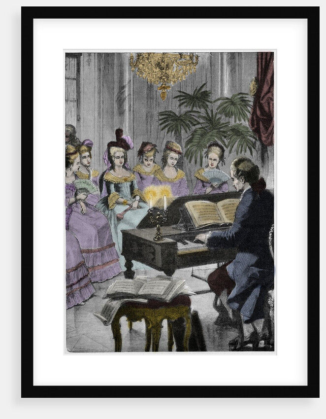 Christoph Willibald Gluck before the queen Marie-Antoinette by Anonymous